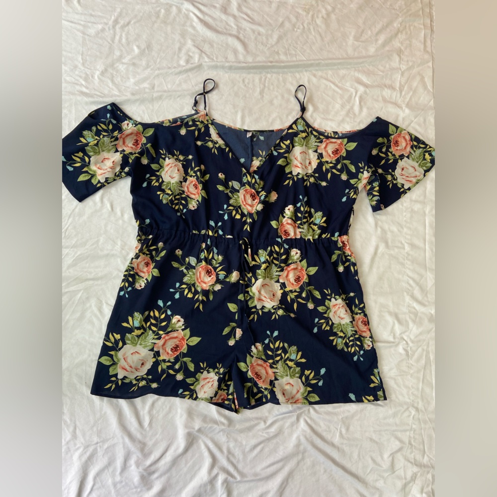 Floral Off-Shoulder Romper